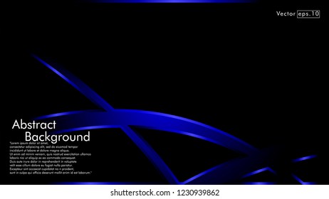abstract metallic blue black frame layout modern tech design template background