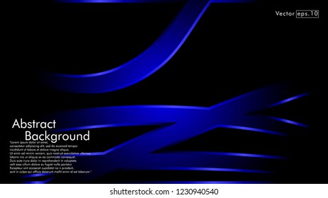 abstract metallic blue black frame layout modern tech design template background