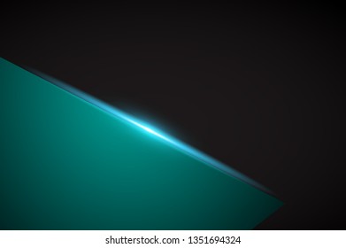 abstract metallic blue black frame layout modern tech design template background - Vector