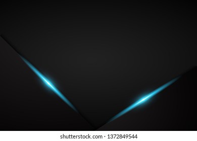 abstract metallic blue black frame  