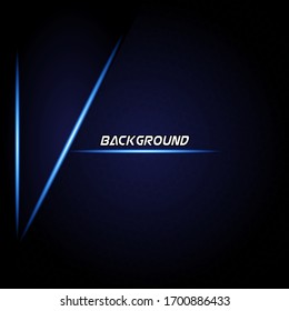 Abstrakter metallischer blauer Rahmen Design Innovationskonzept Hintergrund.