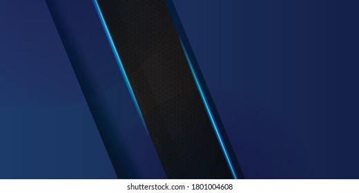 Abstract metallic blue black frame design innovation concept layout background. Vector illustration for wallpaper, banner, presentation design, landing page