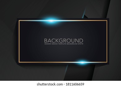 abstract metallic blue black frame layout modern tech design template background
