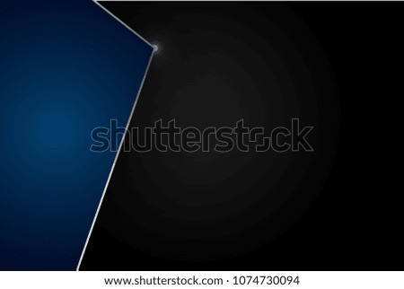abstract metallic blue black frame design innovation concept layout background
