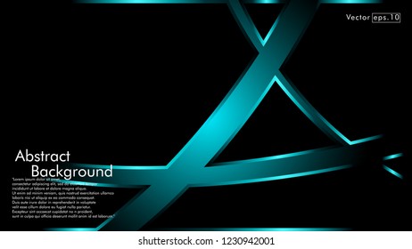abstract metallic blue/cyan black frame layout modern tech design template background