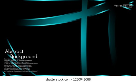 abstract metallic blue/cyan black frame layout modern tech design template background