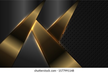Abstract metallic brown and black frame design innovation technology concept layout background. Vector template for use element cover, banner, wallpaper, presentation, flyer