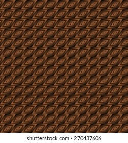 Abstract metallic brown triangles background vector