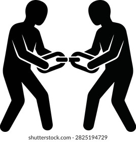 Abstract Metallic Chain Link Connection Representing Strong Teamwork and Business Collaboration, Conceptual Vector Illustration of Unity and Strength