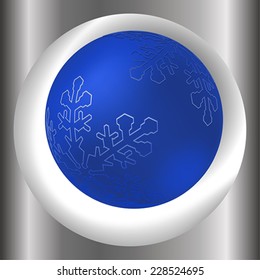 The abstract metallic christmas background