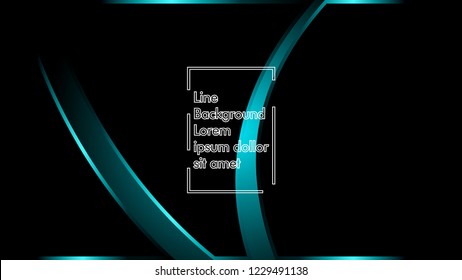 abstract metallic cyan black frame layout modern tech design template background
