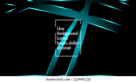 abstract metallic cyan black frame layout modern tech design template background