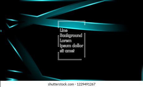 abstract metallic cyan black frame layout modern tech design template background