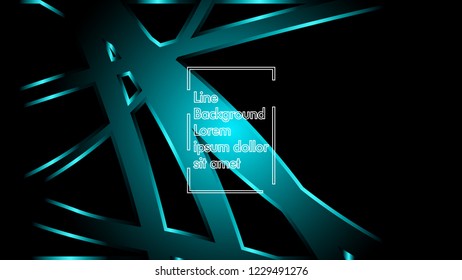 abstract metallic cyan black frame layout modern tech design template background
