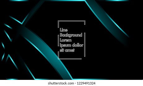 abstract metallic cyan black frame layout modern tech design template background