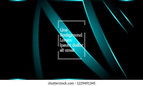 abstract metallic cyan black frame layout modern tech design template background