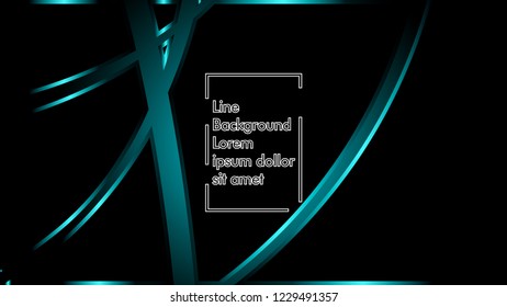 abstract metallic cyan black frame layout modern tech design template background