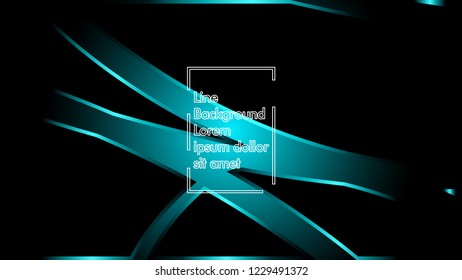 abstract metallic cyan black frame layout modern tech design template background