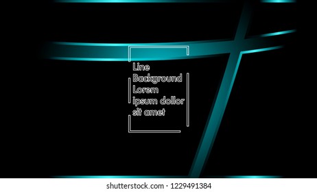 abstract metallic cyan black frame layout modern tech design template background