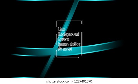 abstract metallic cyan black frame layout modern tech design template background