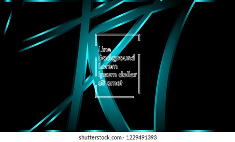 abstract metallic cyan black frame layout modern tech design template background