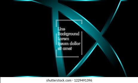 abstract metallic cyan black frame layout modern tech design template background