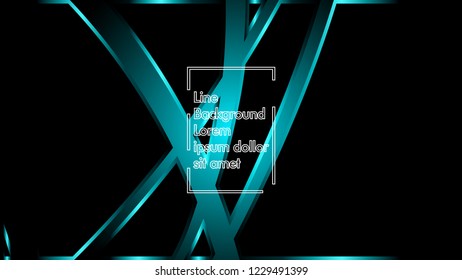 abstract metallic cyan black frame layout modern tech design template background