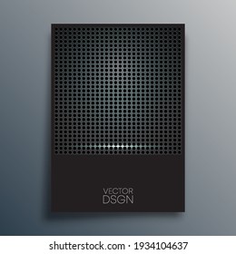 Abstraktes metallisches Design für Flyer, Poster, Broschürenumschlag, Hintergrund, Tapete, Typografie oder andere Druckerzeugnisse. Vektorgrafik.