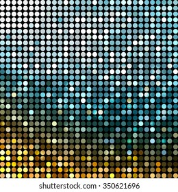 Abstract metallic disco background
