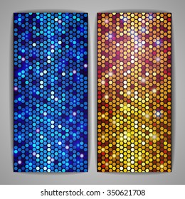 Abstract metallic disco background