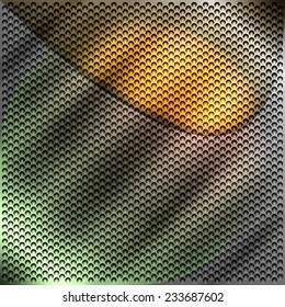 The abstract metallic dotted background
