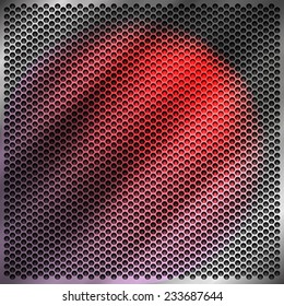 The abstract metallic dotted background