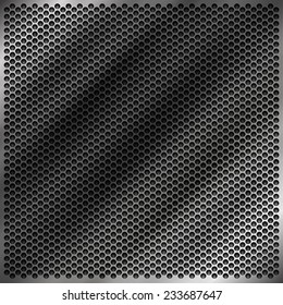 The abstract metallic dotted background