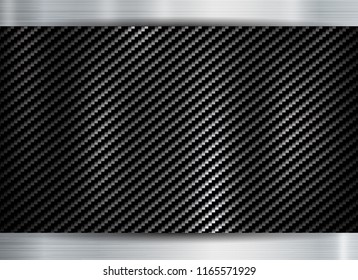 abstract metallic frame carbon kevlar texture on metal texture backgroun.