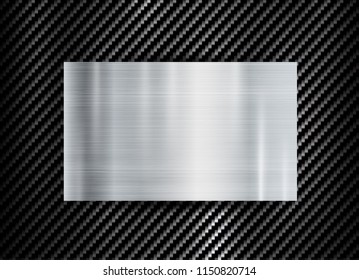 abstract metallic frame on carbon kevlar texture pattern tech sports innovation concept background.
