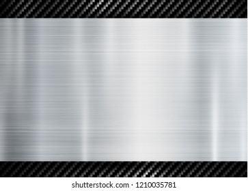abstract metallic frame on carbon kevlar texture pattern tech sports innovation concept background.