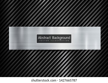 abstract metallic frame on carbon kevlar texture pattern tech sports innovation concept background.