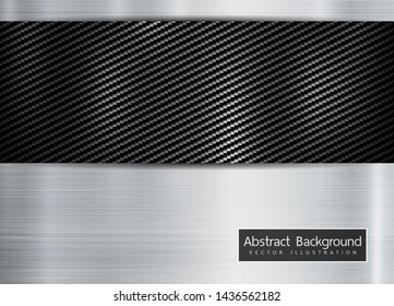 abstract metallic frame on carbon kevlar texture pattern tech sports innovation concept background.