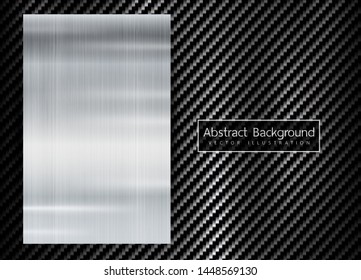 abstract metallic frame on carbon kevlar texture pattern tech sports innovation concept background.