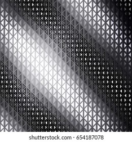 Abstract metallic geometric background with black and white concept.