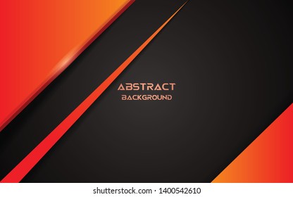 Abstract metallic gradient red black frame layout design tech innovation concept background