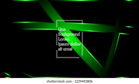 abstract metallic green black frame layout modern tech design template background