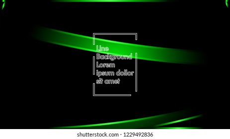 abstract metallic green black frame layout modern tech design template background