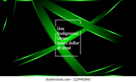 abstract metallic green black frame layout modern tech design template background
