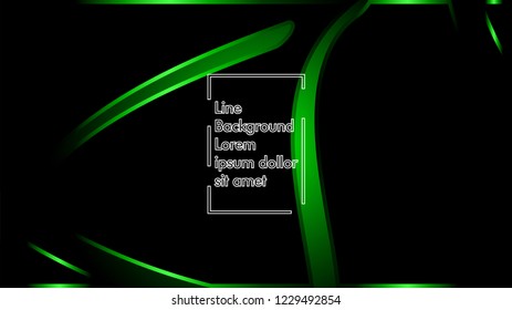 abstract metallic green black frame layout modern tech design template background