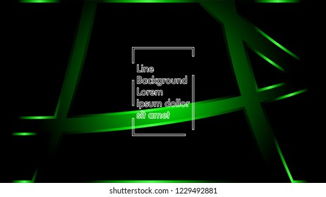 abstract metallic green black frame layout modern tech design template background