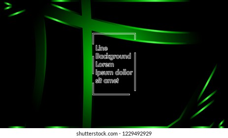 abstract metallic green black frame layout modern tech design template background