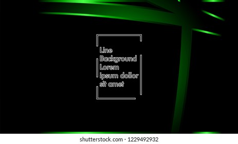abstract metallic green black frame layout modern tech design template background