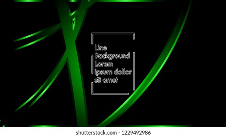abstract metallic green black frame layout modern tech design template background