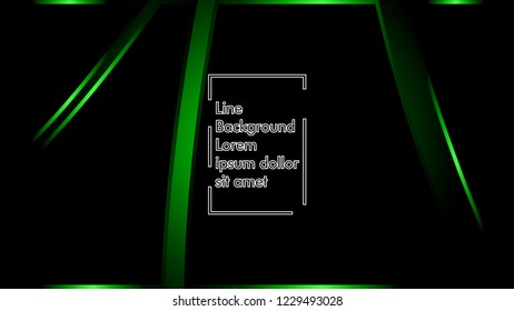 abstract metallic green black frame layout modern tech design template background